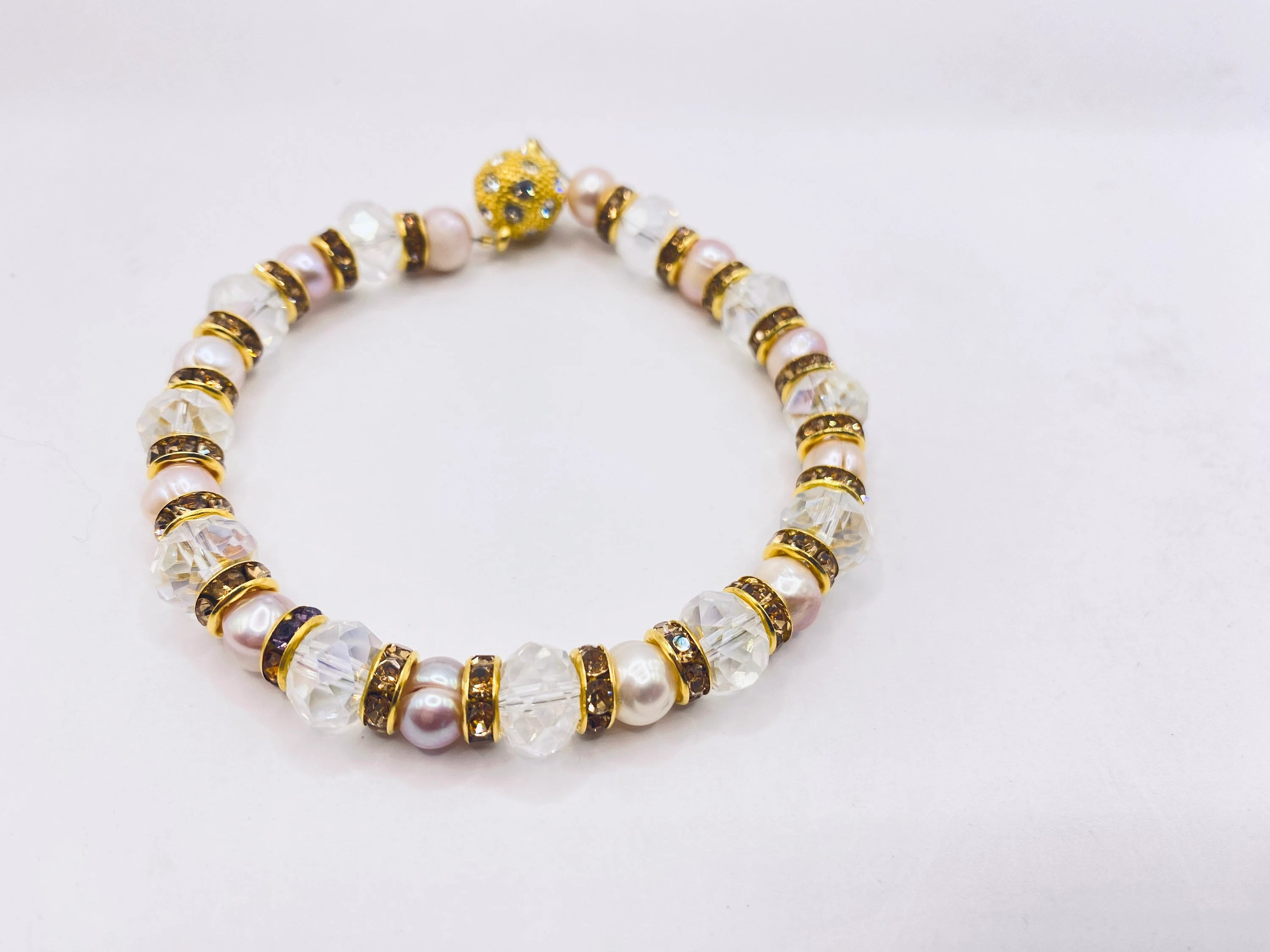 Freshwater Pearl & Crystal Pet Collar