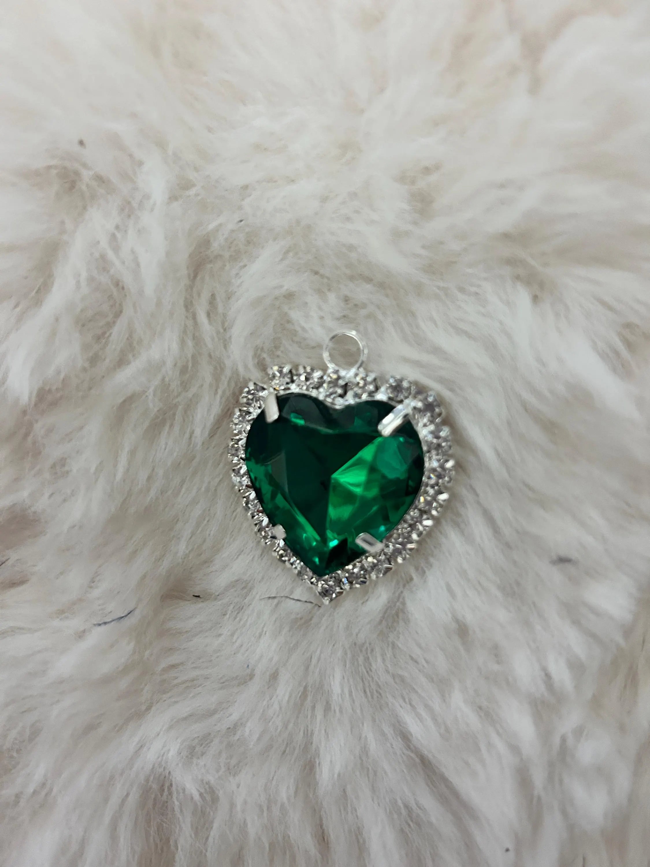 Gold & Silver Crystal Cat Collar with Heart Charm