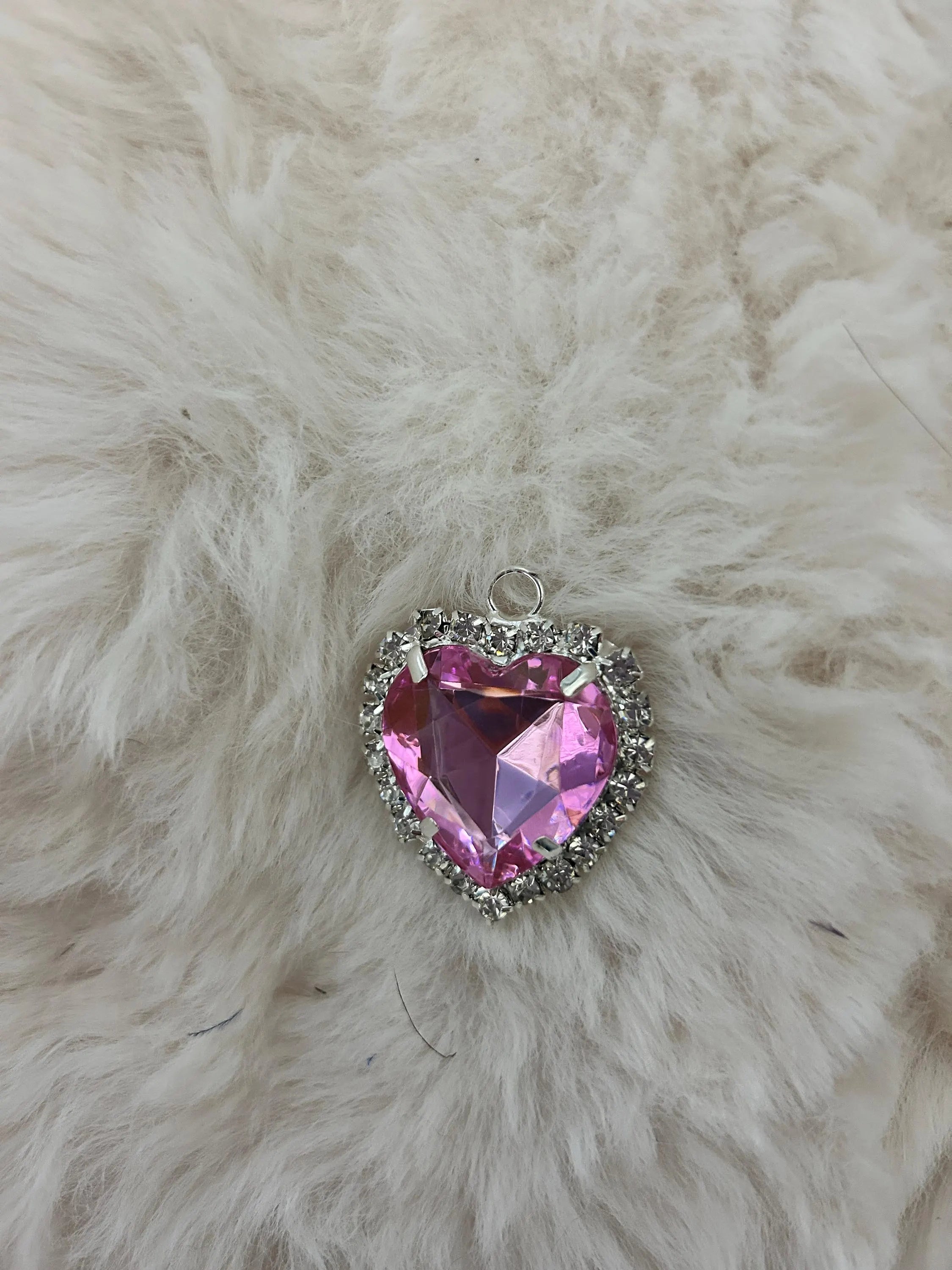 Gold & Silver Crystal Cat Collar with Heart Charm