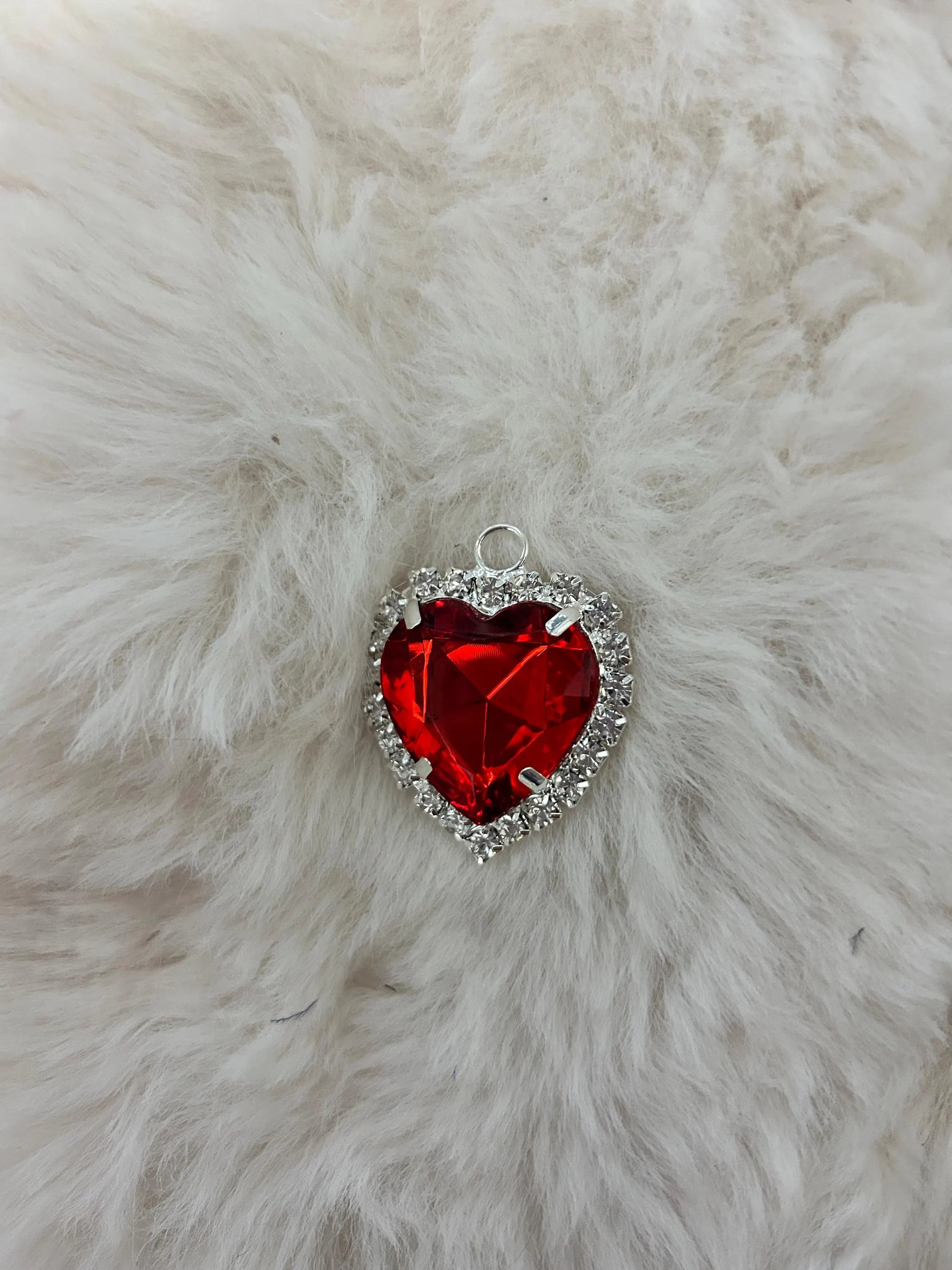 Gold & Silver Crystal Cat Collar with Heart Charm