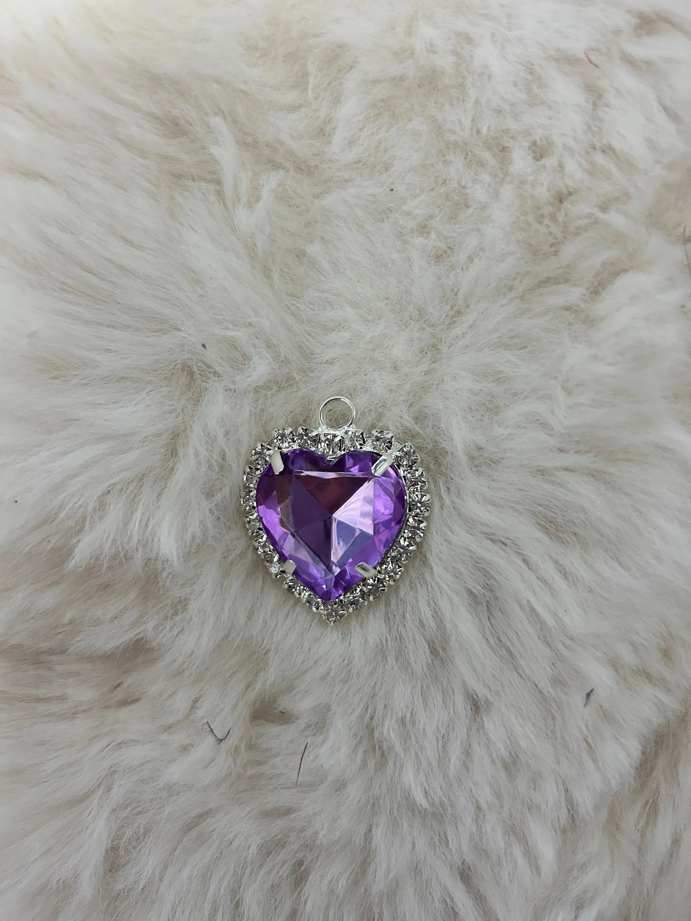 Gold & Silver Crystal Cat Collar with Heart Charm