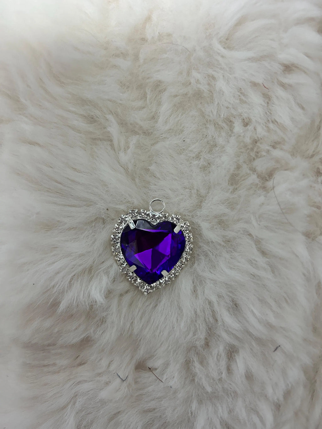Gold & Silver Crystal Cat Collar with Heart Charm