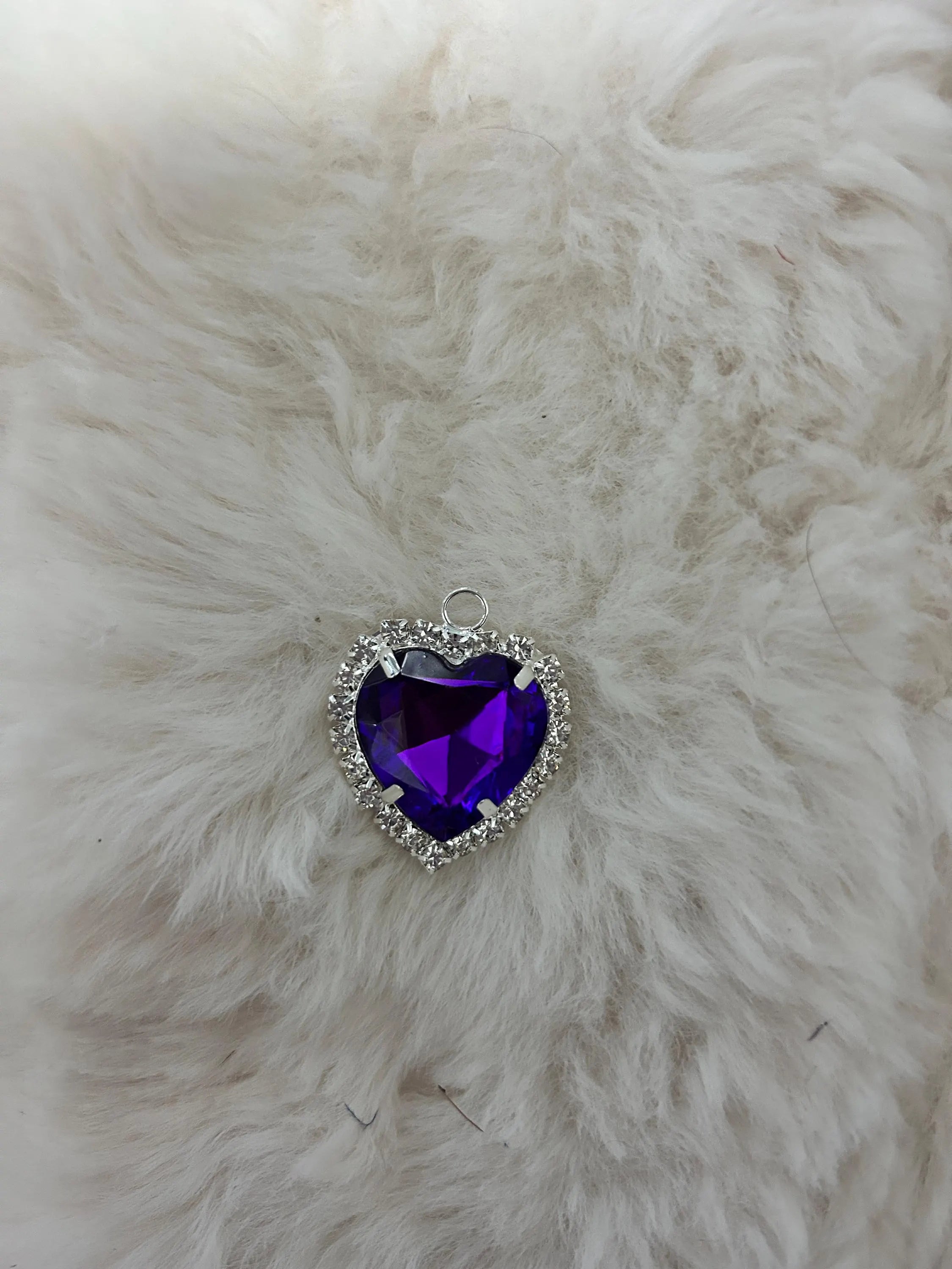 Gold & Silver Crystal Cat Collar with Heart Charm