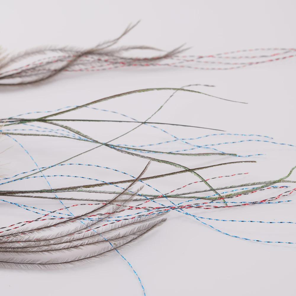 Close-up of feathers on a white background